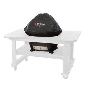 Primo Round Ceramic Charcoal Kamado Grill All-In-One with Cradle