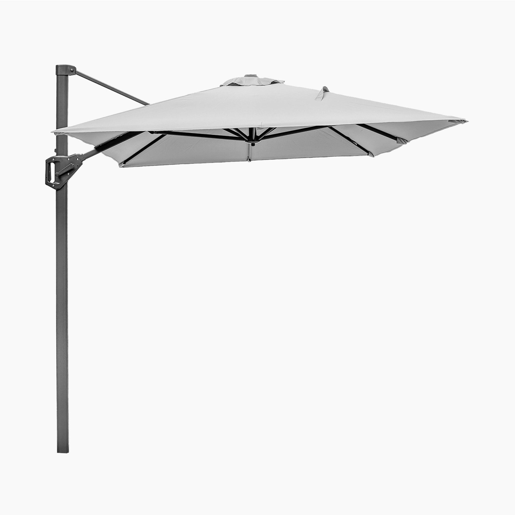 Voyager T1 3m x 2m Rectangular Cantilever Parasol in Grey with 90kg Granite Base product detail