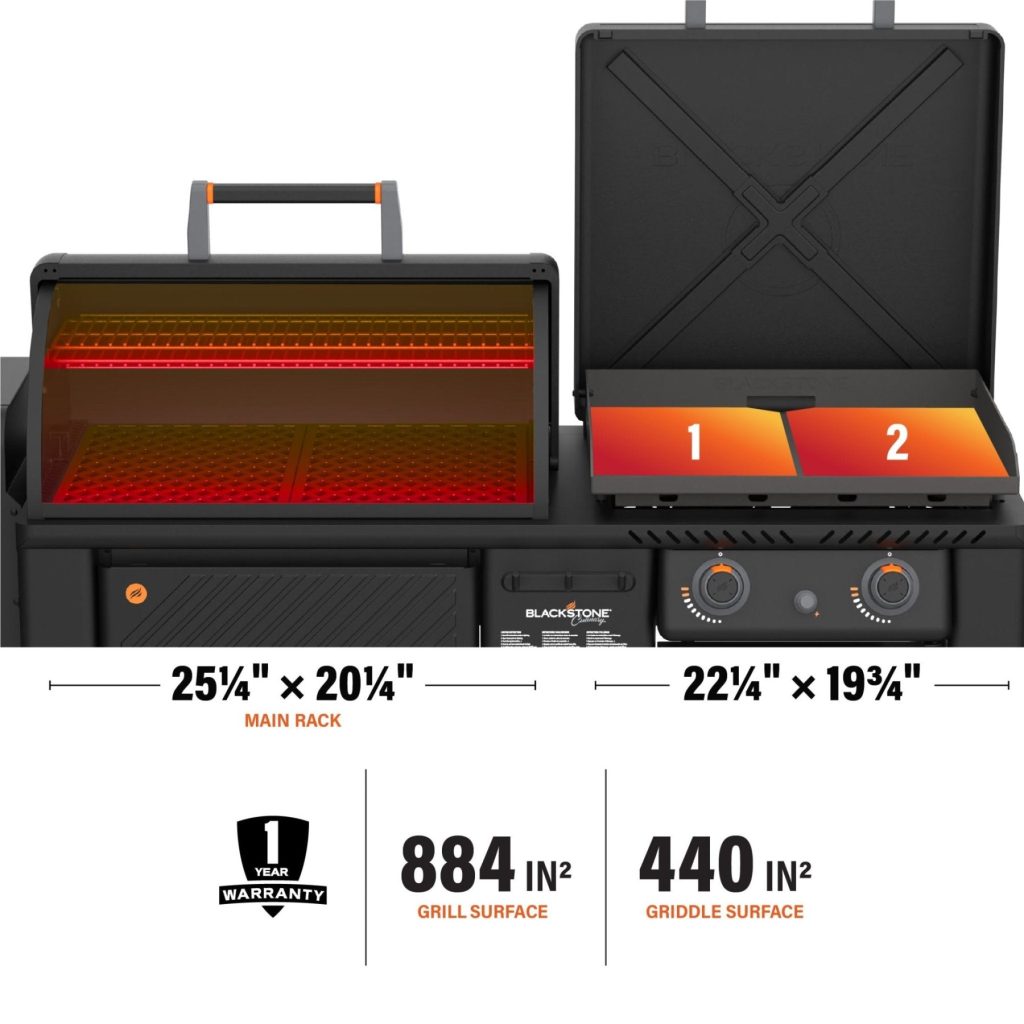 22" XL Griddle Pellet Grill Combo product detail