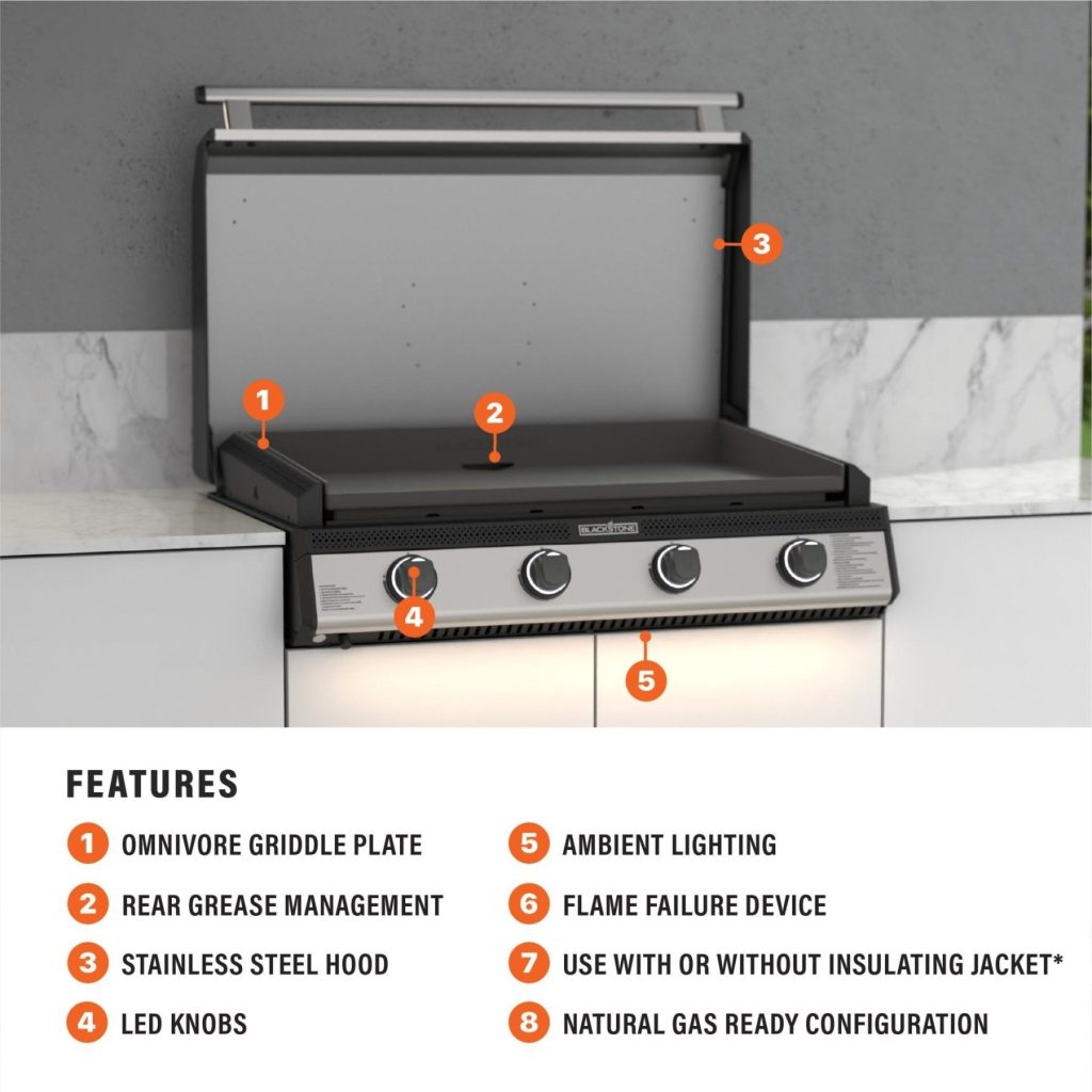 36 drop in griddle with hood natural gas 9541512