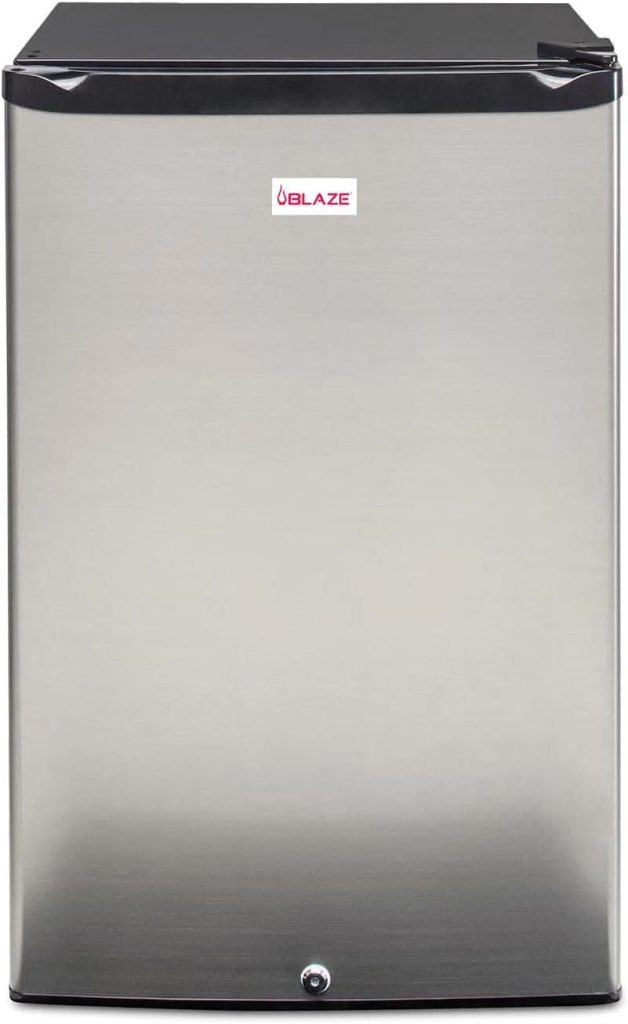 Blaze 20 Inch Stainless Front 4.5 Cu. ft. Refrigerator with Recessed Handle BLZ…