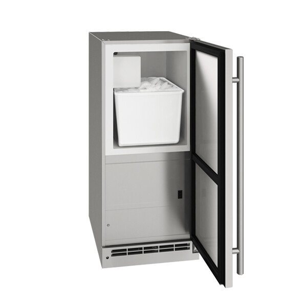 U-Line® Outdoor 15" Stainless Solid Ice Maker