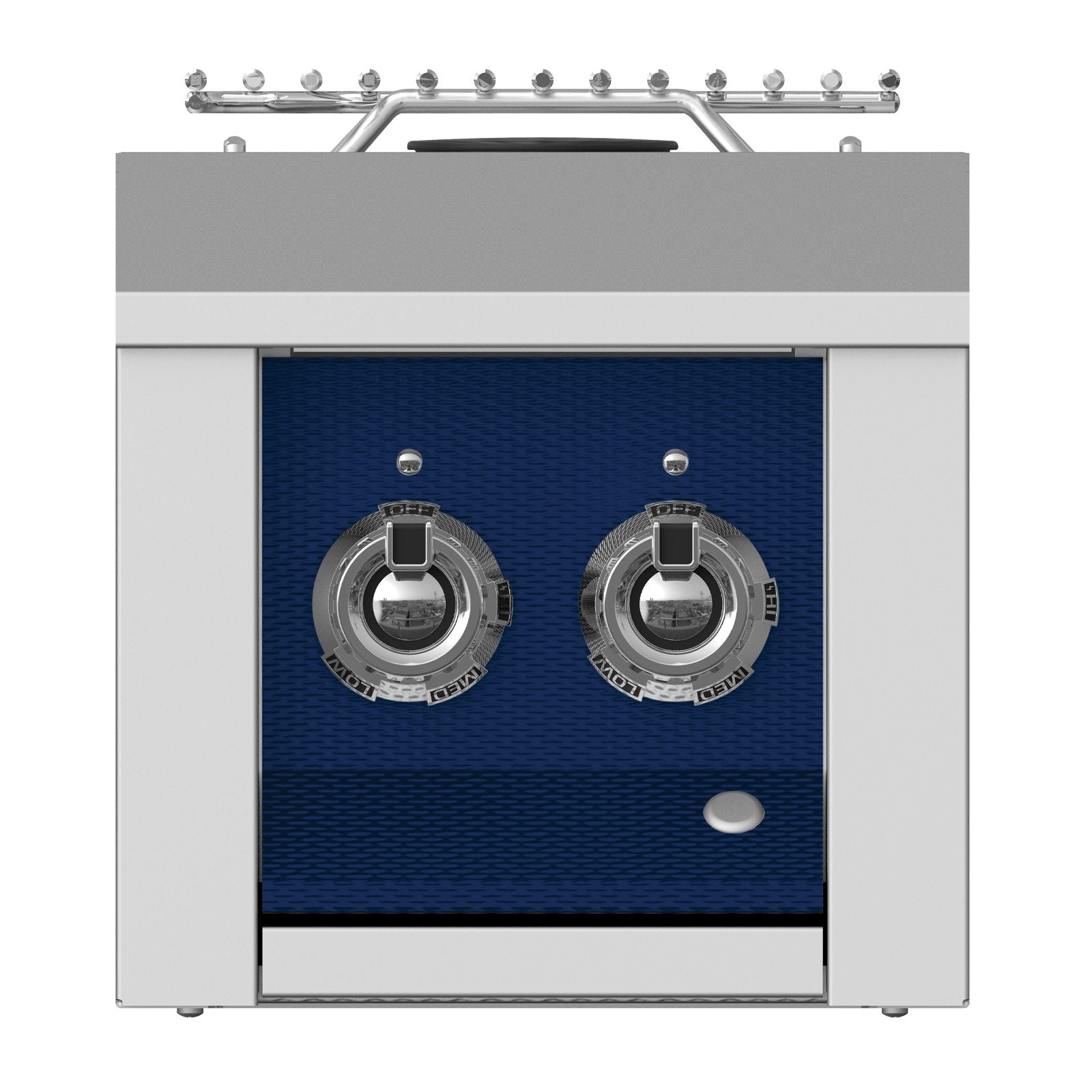 Aspire by Hestan 12-Inch Natural Gas Built-In Double Side Burner (Orion Dark Blue) - AEB122-NG-DB