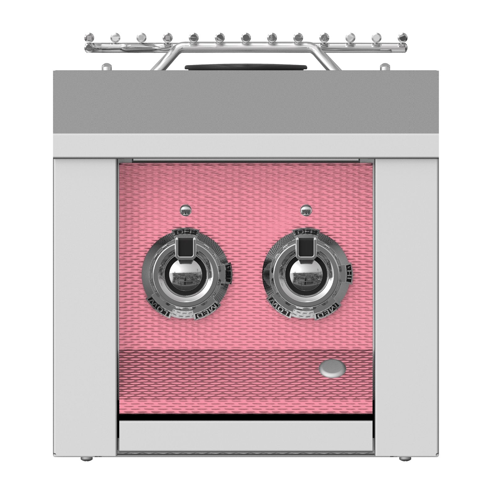 Aspire by Hestan 12-Inch Propane Gas Built-In Double Side Burner (Reef Pink) - AEB122-LP-PK