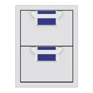 Aspire by Hestan 16-Inch Double Storage Drawers (Prince Blue) - AEDR16-BU