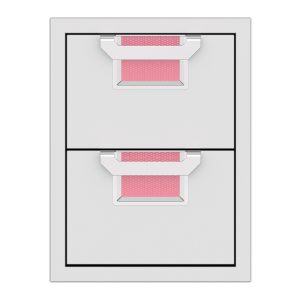 Aspire by Hestan 16-Inch Double Storage Drawers (Reef Pink) - AEDR16-PK