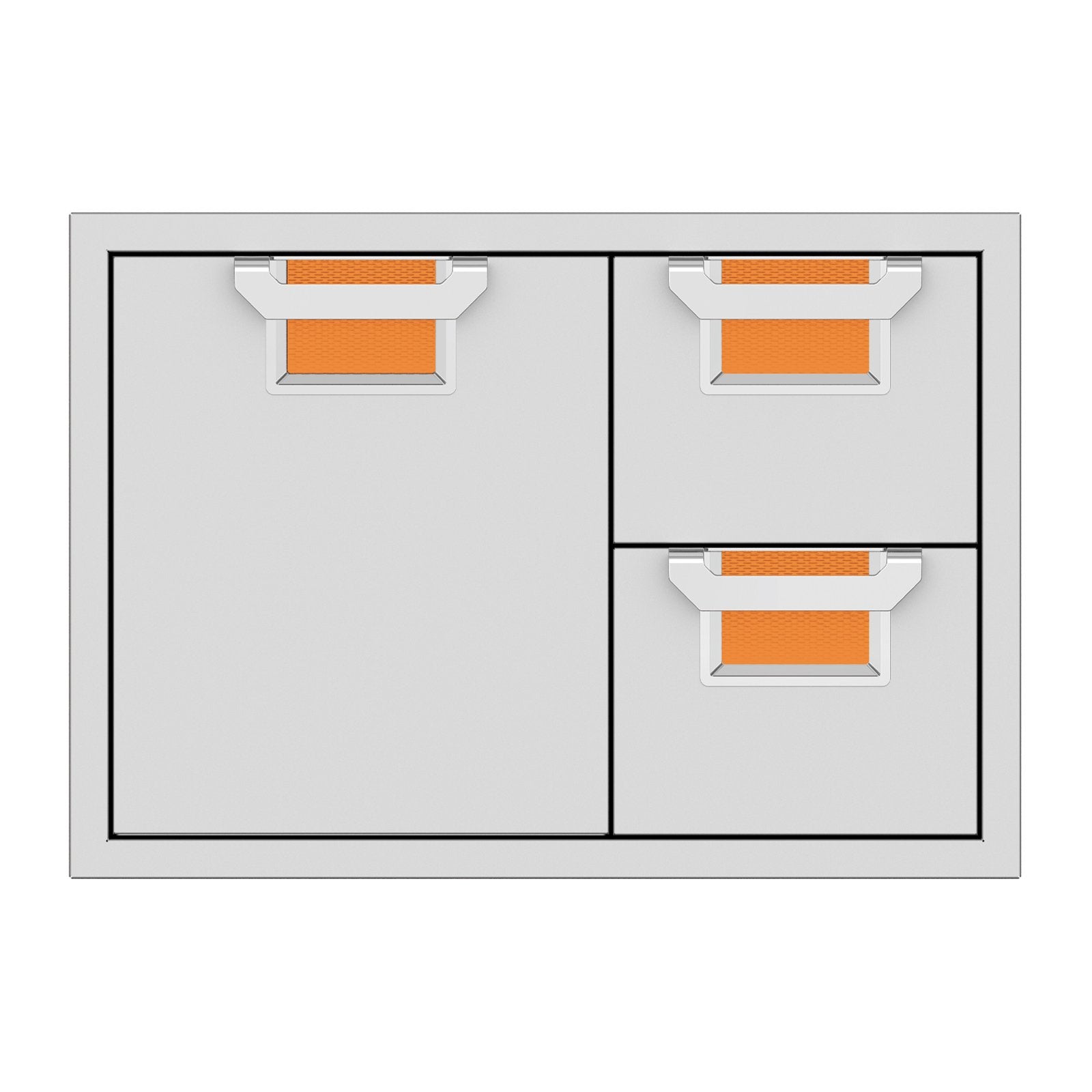 Aspire by Hestan 30-Inch Double Drawer and Storage Door Combination (Citra Orange) - AESDR30-OR
