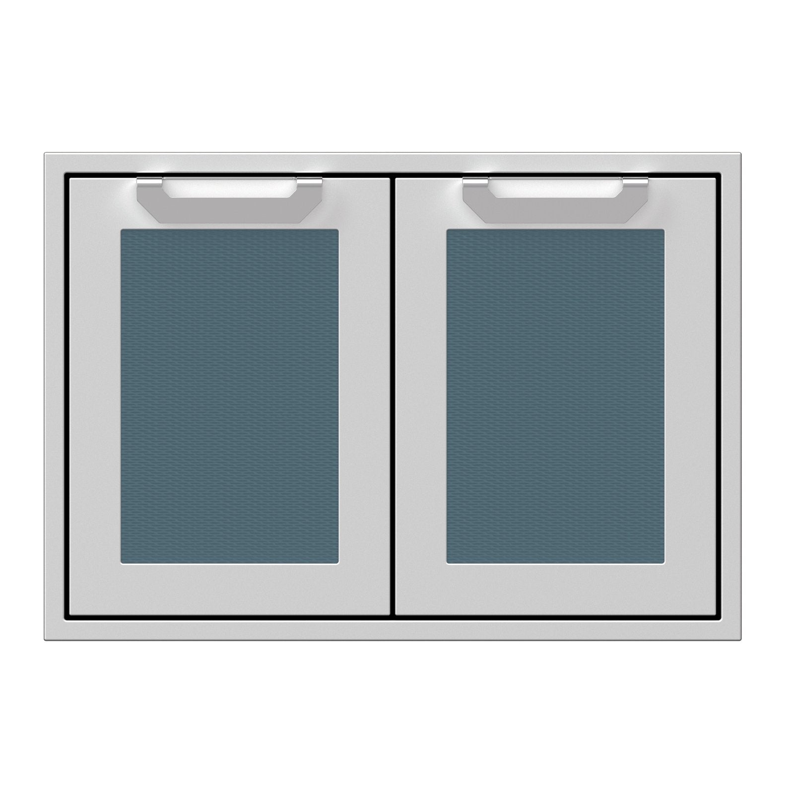 Hestan 30-Inch Double Access Doors w/ Recessed Marquise Accented Panels in Dark Gray - AGAD30-GG