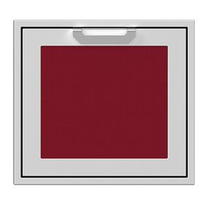 Hestan 24-Inch Single Access Door w/ Recessed Marquise Accented Panel (Right Hinge) in Burgundy - AGADR24-BG