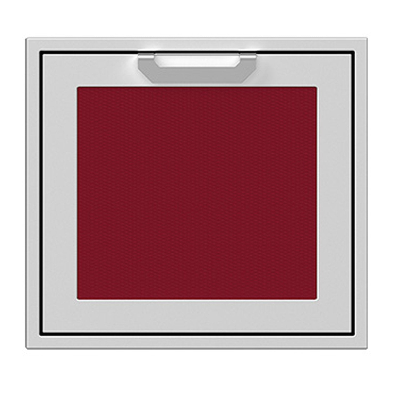 Hestan 24-Inch Single Access Door w/ Recessed Marquise Accented Panel (Right Hinge) in Burgundy - AGADR24-BG