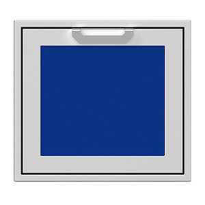 Hestan 24-Inch Single Access Door w/ Recessed Marquise Accented Panel (Left Hinge) in Blue - AGADL24-BU