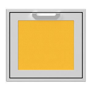 Hestan 24-Inch Single Access Door w/ Recessed Marquise Accented Panel (Left Hinge) in Yellow - AGADL24-YW