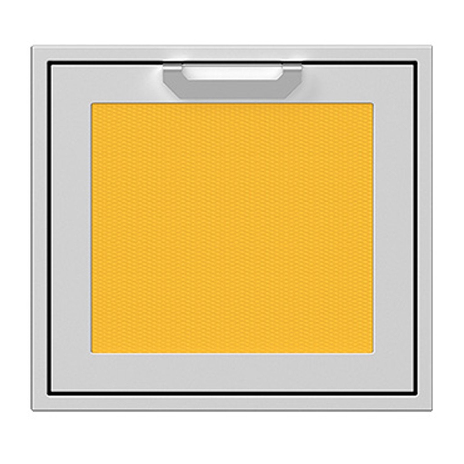 Hestan 24-Inch Single Access Door w/ Recessed Marquise Accented Panel (Left Hinge) in Yellow - AGADL24-YW