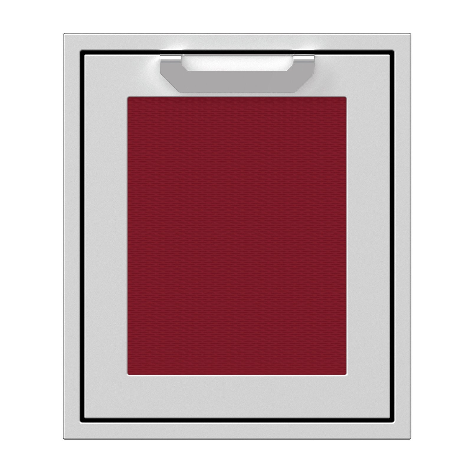Hestan 18-Inch Single Access Door w/ Recessed Marquise Accented Panel (Left Hinge) in Burgundy - AGADL18-BG