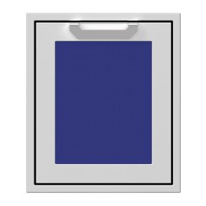 Hestan 18-Inch Single Access Door w/ Recessed Marquise Accented Panel (Right Hinge) in Blue - AGADR18-BU