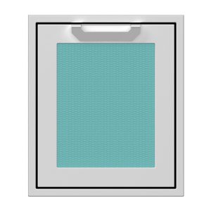 Hestan 18-Inch Single Access Door w/ Recessed Marquise Accented Panel (Right Hinge) in Turquoise - AGADR18-TQ