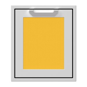Hestan 18-Inch Single Access Door w/ Recessed Marquise Accented Panel (Left Hinge) in Yellow - AGADL18-YW