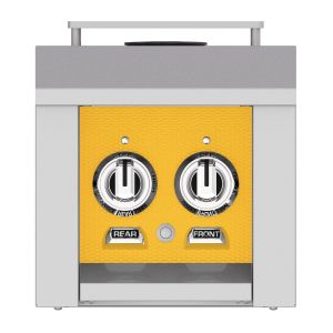 Hestan 12-Inch Propane Gas Built-In/Cart Mounted Double Side Burner in Yellow - AGB122-LP-YW