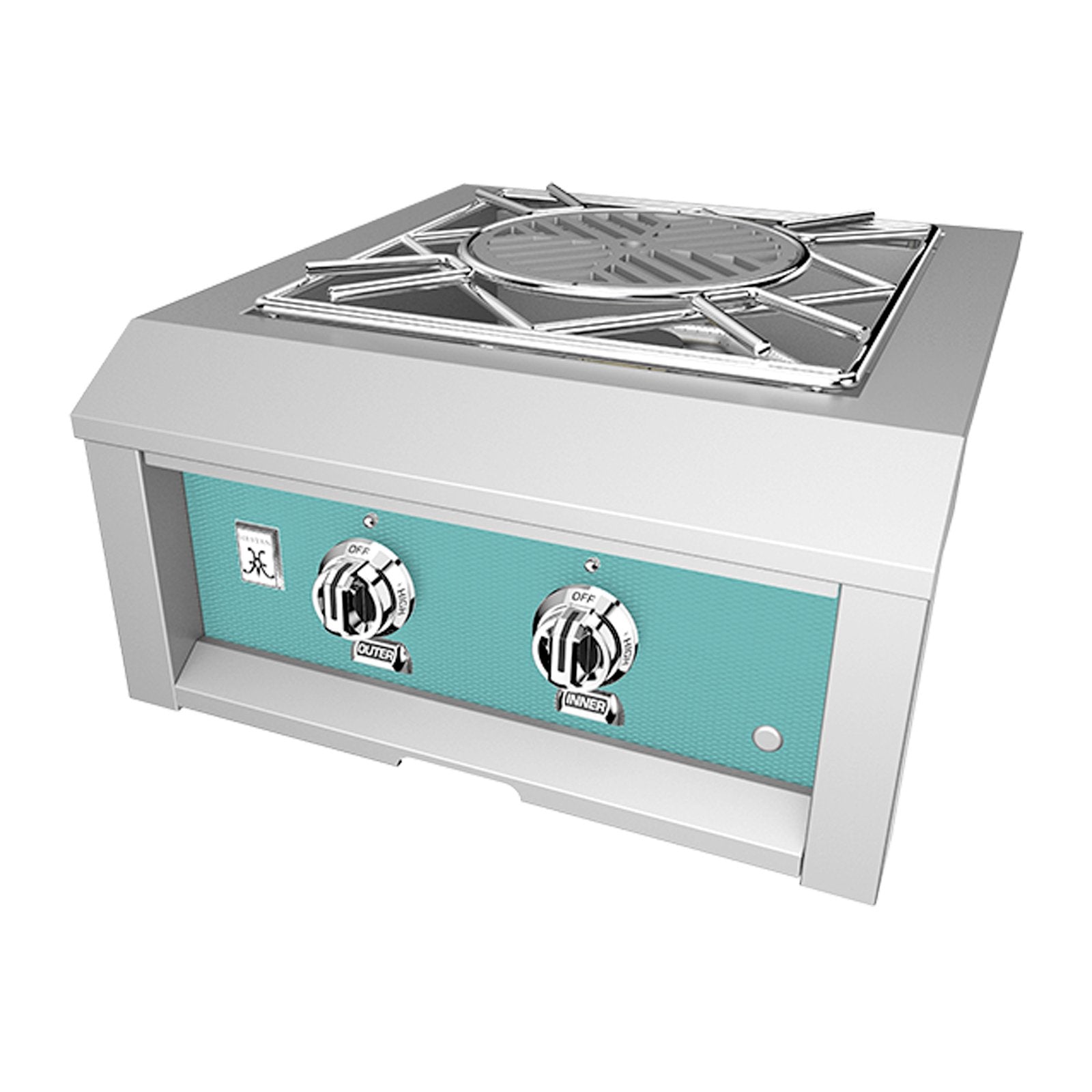 Hestan 24-Inch Propane Gas Built-In Power Burner in Turquoise - AGPB24-LP-TQ