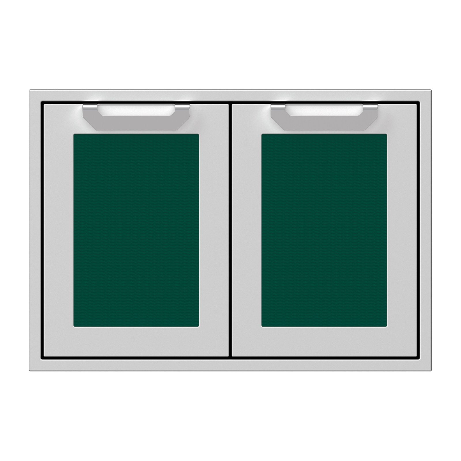 Hestan 30-Inch Double Access Door Propane Tank and Storage Cabinet w/ Recessed Marquise Accent Panel in Green - AGSD30-GR