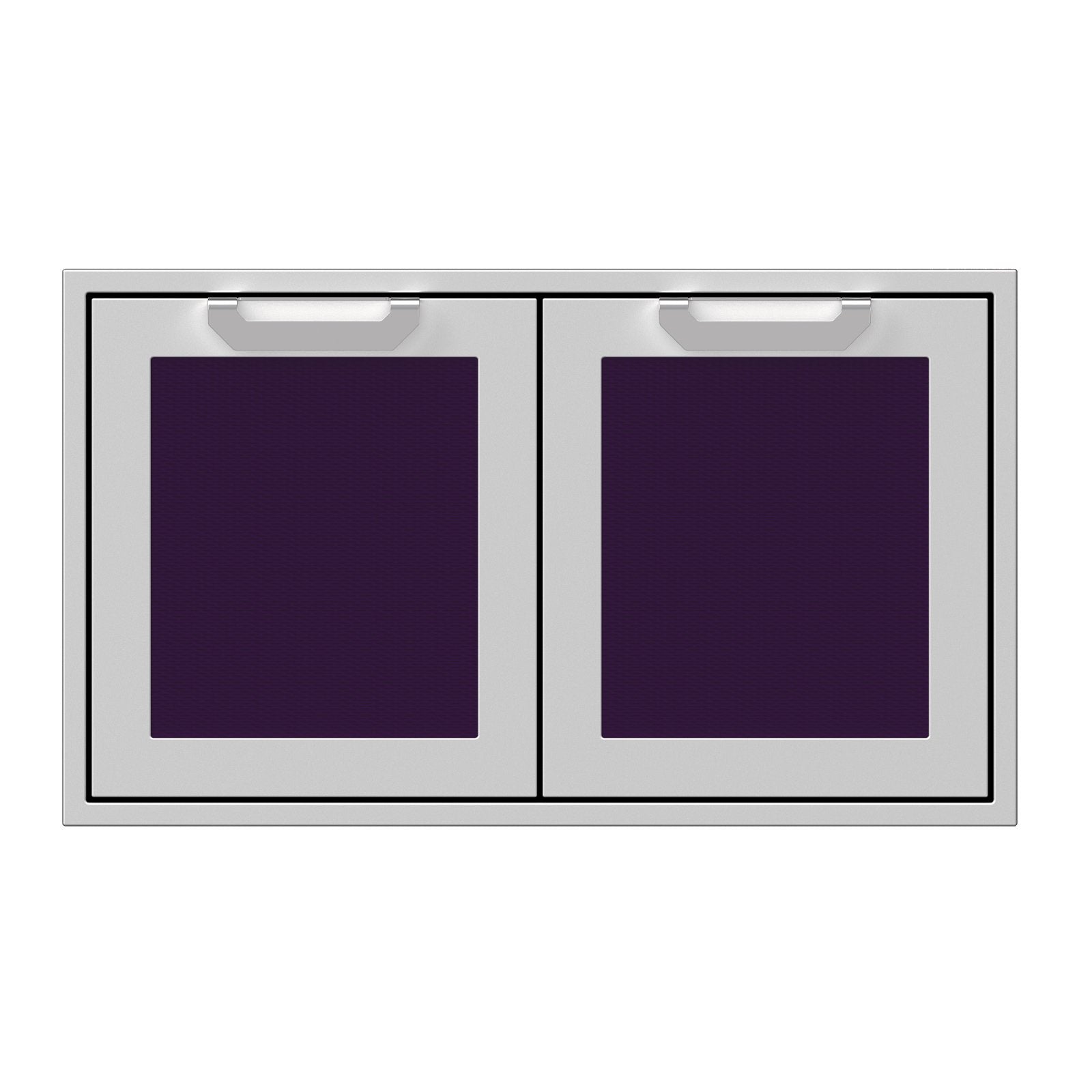 Hestan 36-Inch Double Access Door Propane Tank and Storage Cabinet w/ Recessed Marquise Accent Panel in Purple - AGSD36-PP