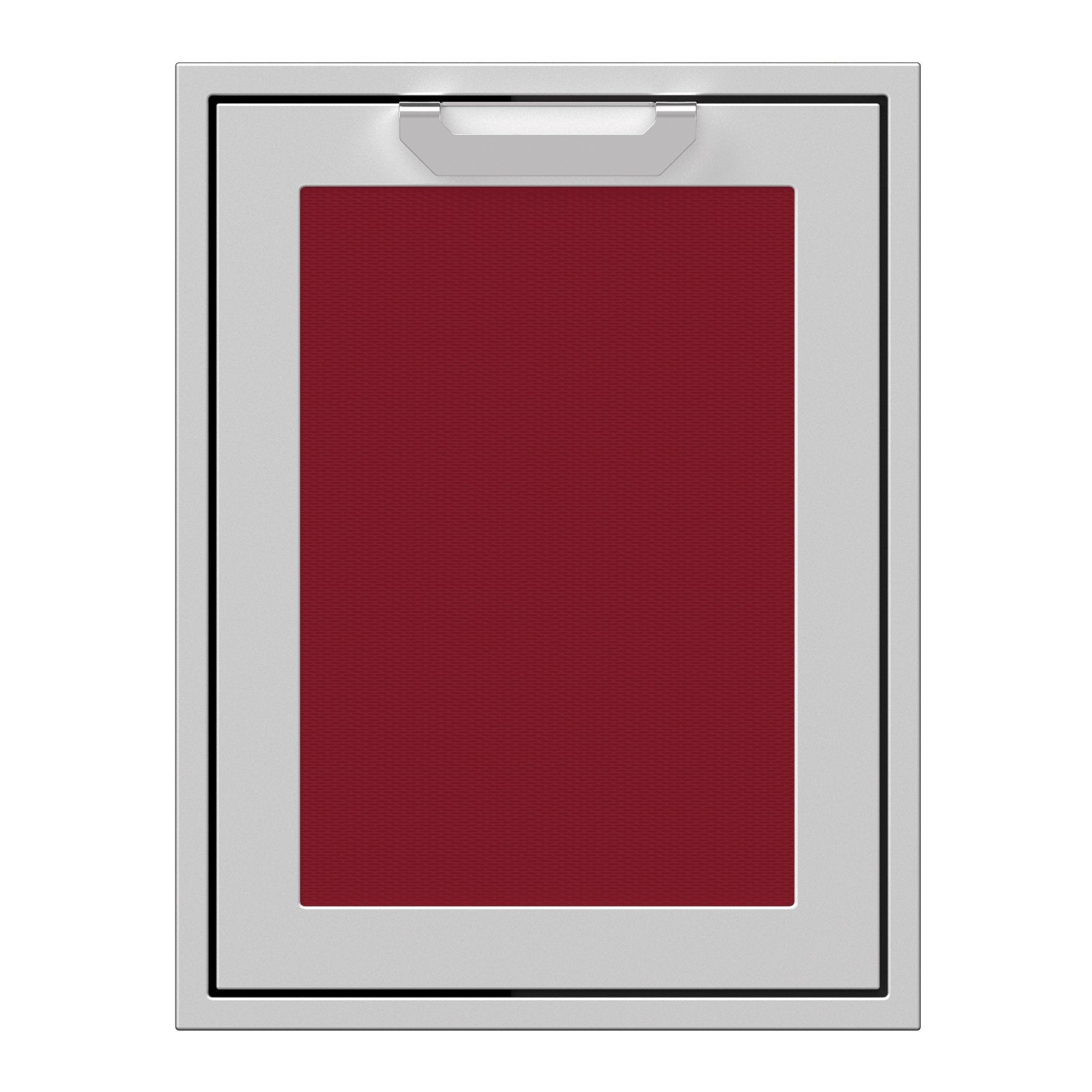 Hestan 20-Inch Trash and Recycle Center Storage Drawer w/ Recessed Marquise Accent Panel in Burgundy - AGTRC20-BG
