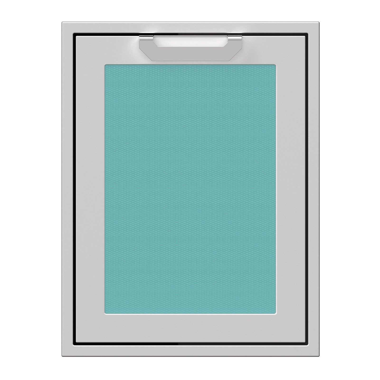 Hestan 20-Inch Trash and Recycle Center Storage Drawer w/ Recessed Marquise Accent Panel in Turquoise - AGTRC20-TQ