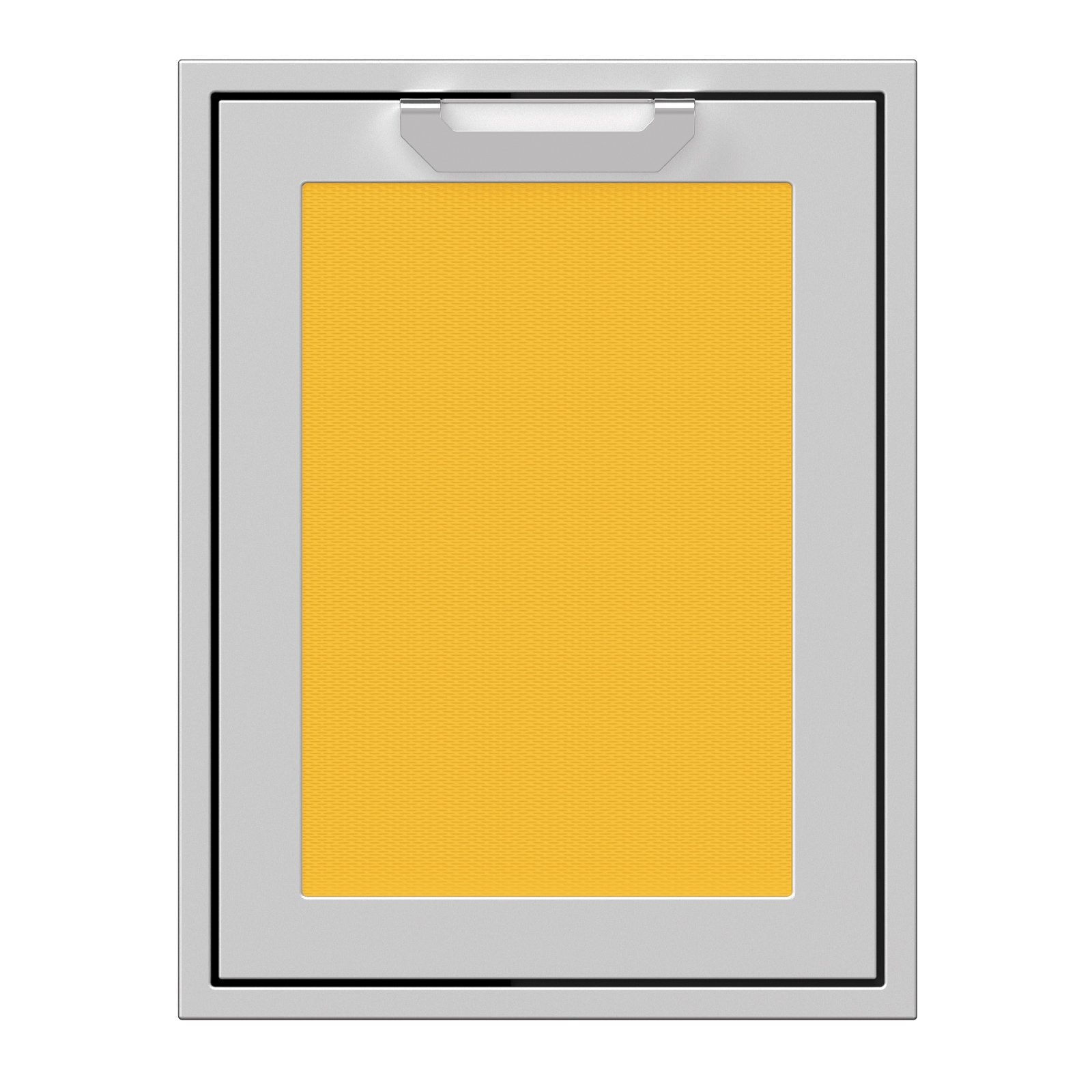Hestan 20-Inch Trash and Recycle Center Storage Drawer w/ Recessed Marquise Accent Panel in Yellow - AGTRC20-YW