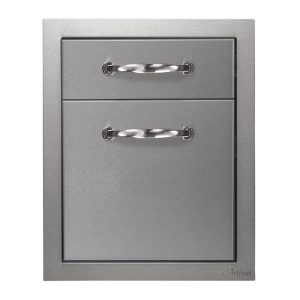 Artisan 17-Inch Stainless Steel Double Storage Drawers - ARTP-2DR-17SC