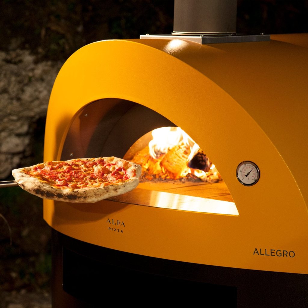 Alfa Oven Allegro FXALLE LGIA Freestanding Front Angled View Closeup Product Ins…