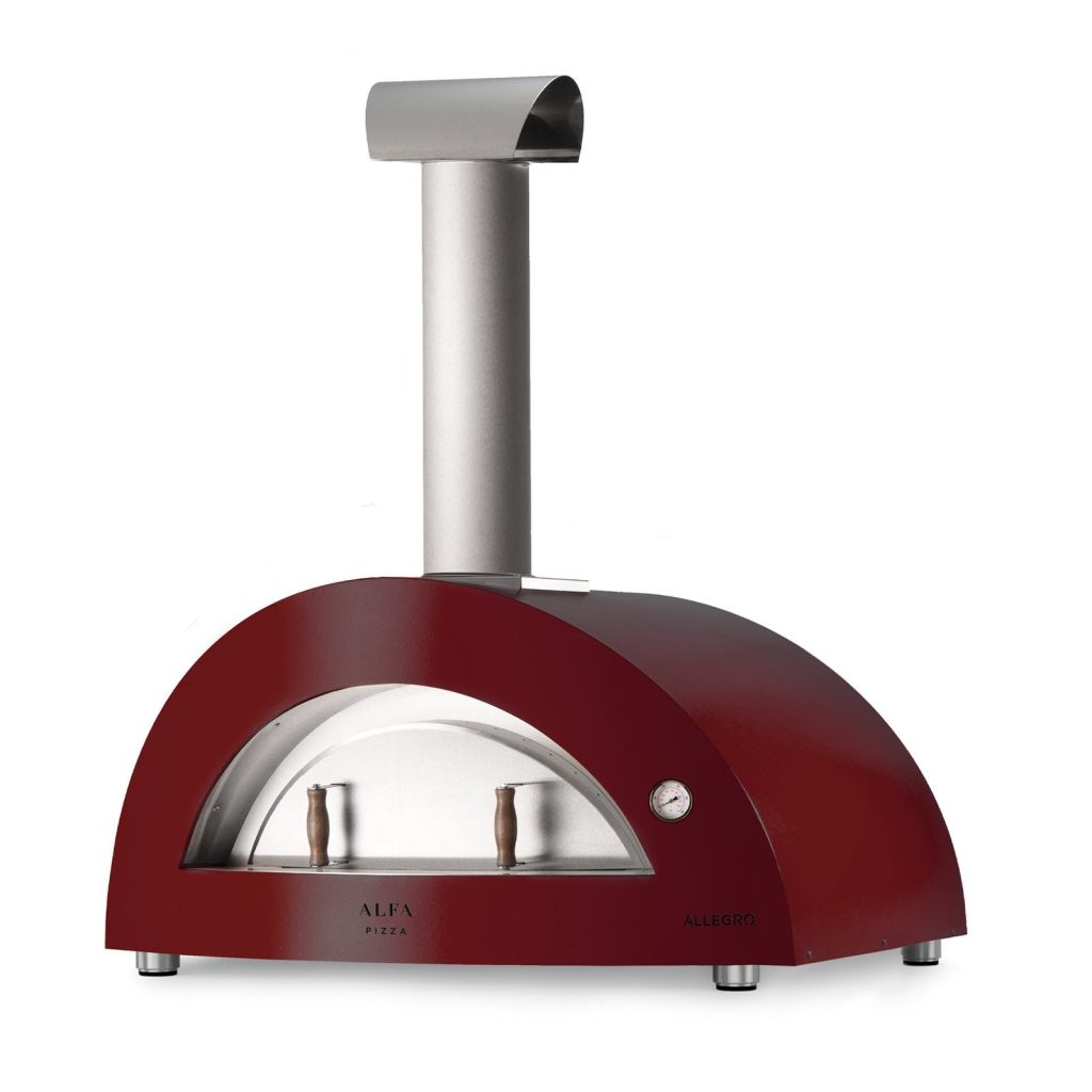 Alfa Allegro 39 Inch Wood Fired Countertop Pizza Oven (Antique Red) FXALLE LROA…