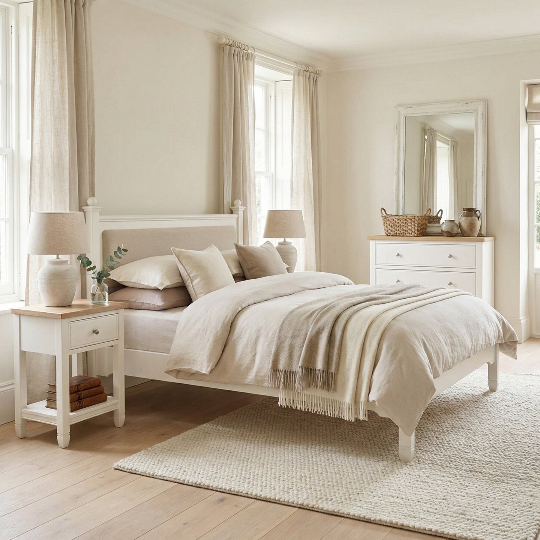 Amberley 5ft" Kingsize Bed Frame in Warm White