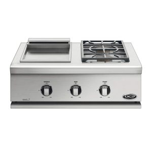 DCS Series 7 30-Inch Built-In Natural Gas Double Side Burner w/ Griddle - BFGC-30BGD-N