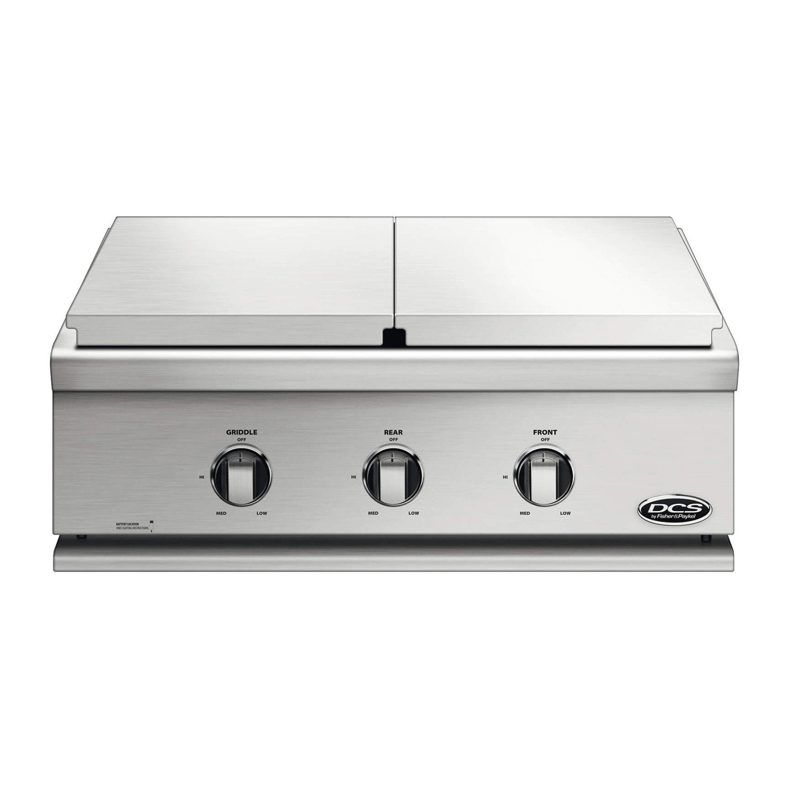 DCS Series 7 30-Inch Built-In Natural Gas Double Side Burner w/ Griddle - BFGC-30BGD-N - additional product image