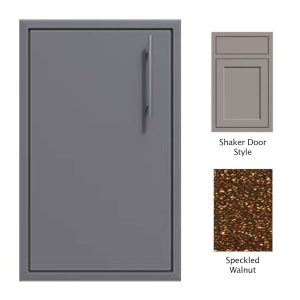 Canyon Series Shaker Style 24"w by 29"h Single Door Enclosure w/ Adj. Shelf (Left Hinge) In Speckled Walnut - CAN004-F01-Shaker-LftHng-SpeckWalnut