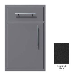 Canyon Series 24"w by 29"h Single Door, Drawer Enclosure w/ Adj. Shelf (Left Hinge) In Textured Black - CAN005-F01-LftHng-TexturedBlack