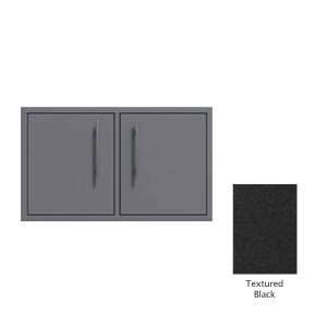 Canyon Series 30"w by 18"h Under-Grill Double Door Enclosure In Textured Black - CAN007-F01-TexturedBlack