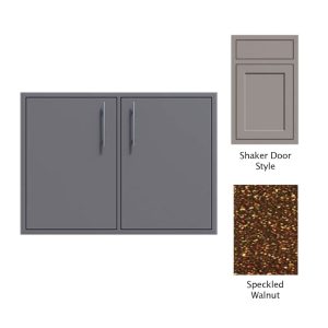 Canyon Series Shaker Style 40"w by 29"h Double Door Enclosure w/ Adj. Shelf In Speckled Walnut - CAN014-F01-Shaker-SpeckWalnut