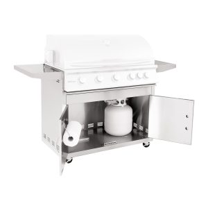Summerset Stainless Steel Cart for 40-Inch Sizzler and Sizzler Pro Grills (Cart Only) - CART-SIZ40