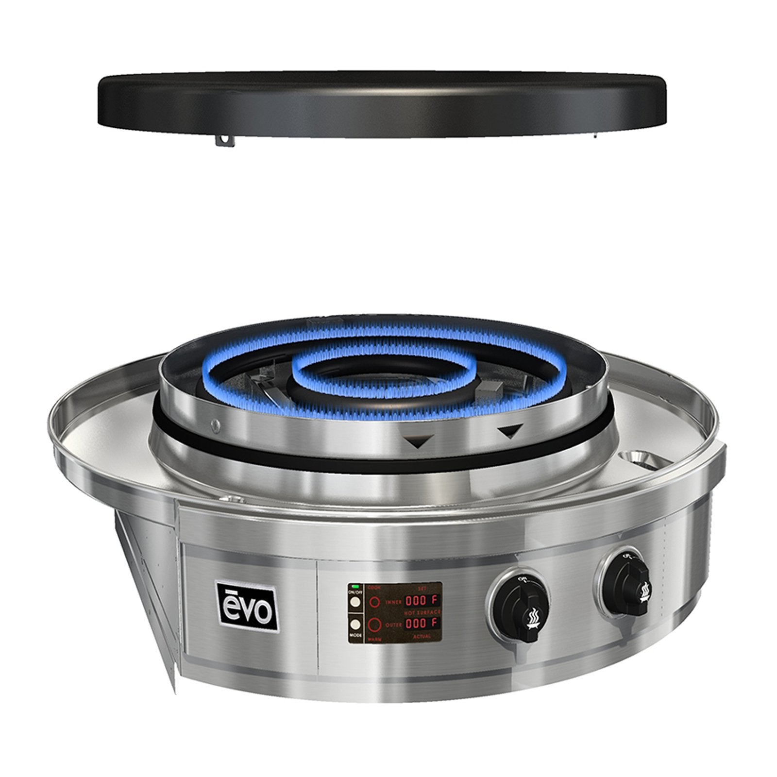 Evo Affinity 25G 25-Inch Propane Gas Drop-In Grill w/ Seasoned Cooksurface (Fully Assembled For Outdoor Use) - 10-0095-LP