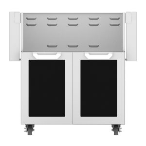 Hestan 30-Inch Double Door Grill Cart in Black - GCD30-BK