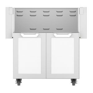 Hestan 30-Inch Double Door Grill Cart in White - GCD30-WH