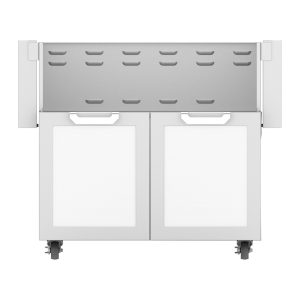 Hestan 36-Inch Double Door Grill Cart in White - GCD36-WH