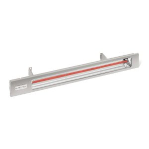 Infratech Slimline 63.5-Inch Single Element 277 Volt, 3000 Watt, 12.5 Amp Outdoor Heater in Silver - SL3027SV