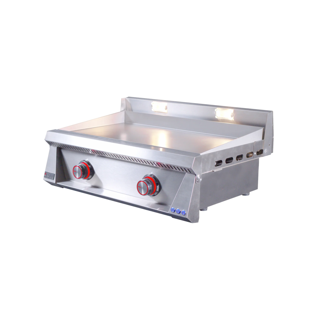 Le Griddle Pro Series 75 - 2 Burner Natural Gas - 3mm Plate WITH INTERIOIR LIGHTS -OML75P3 product detail