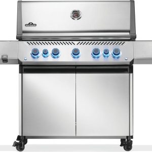 Napoleon Prestige 665 LP Gas Grill with Infrared Side and Rear Burners, SS