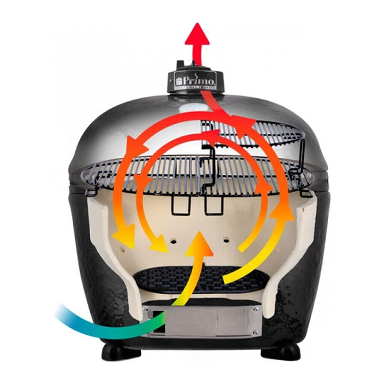 Primo Oval Large 300 Charcoal Ceramic Kamado Grill - additional product image