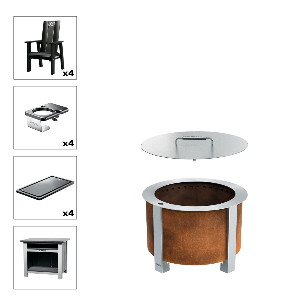 Patio Bundle X19 Corten Black