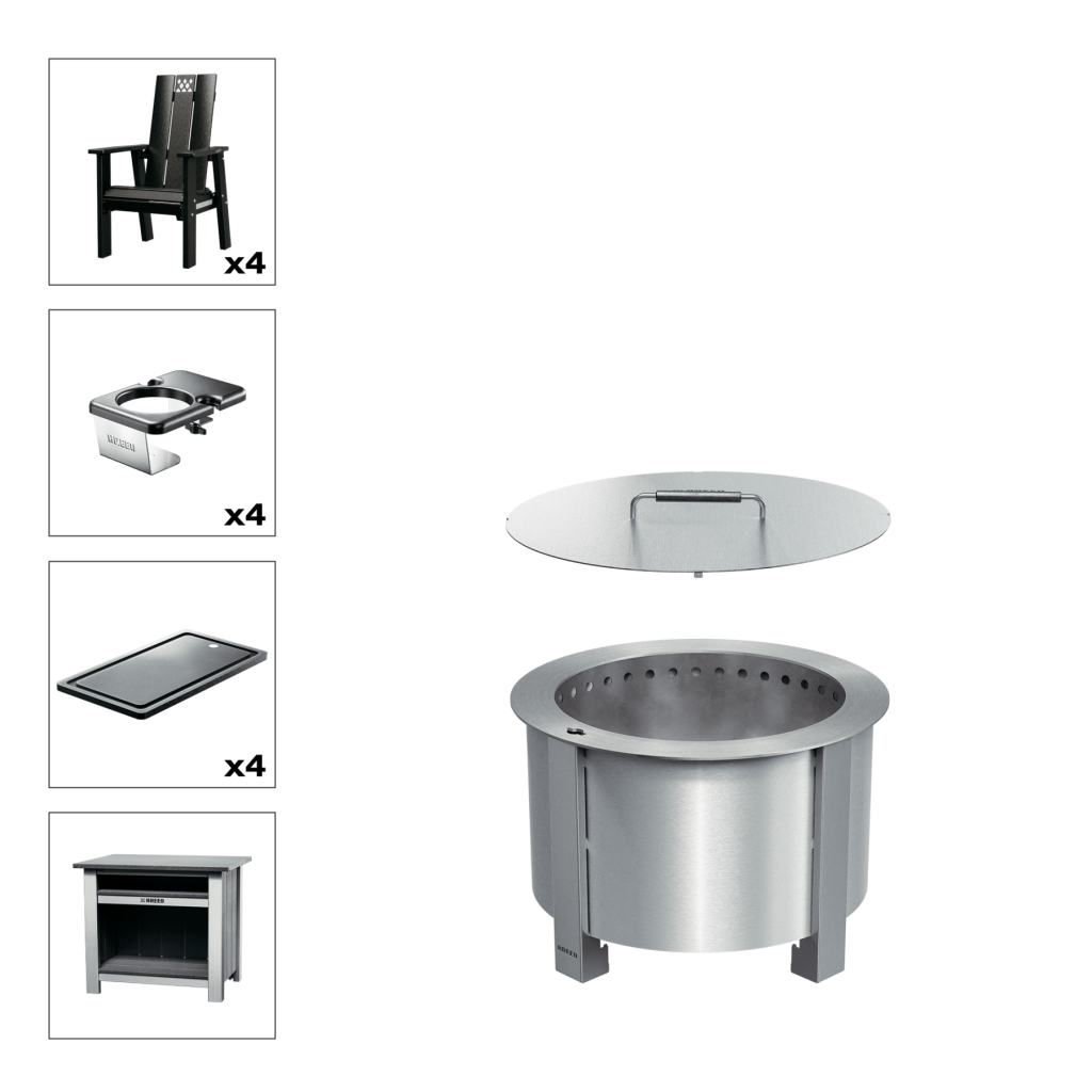 Patio Bundle X19 Stainless Black