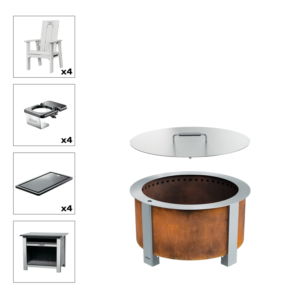 Patio Bundle X24 Corten White